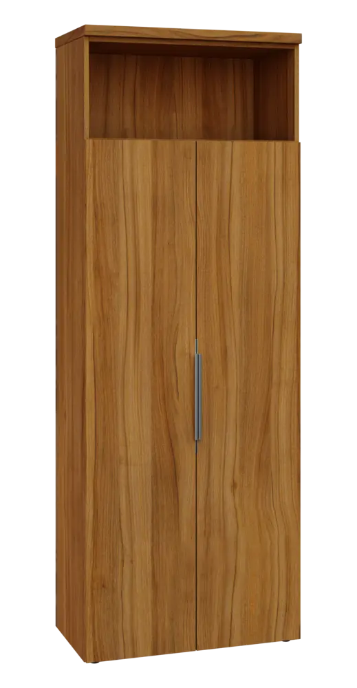 SISR 6 - 81N šatní skříň, 2-dveřová/nika, výsuvné ramínko, 2170x800x400, ořech světlý